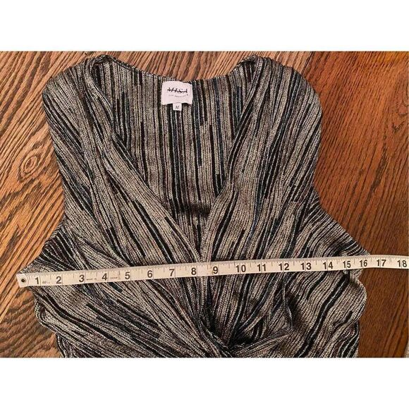 Anthropologie - Misa Metallic High-Low Midi Dress size M - Picture 11 of 14